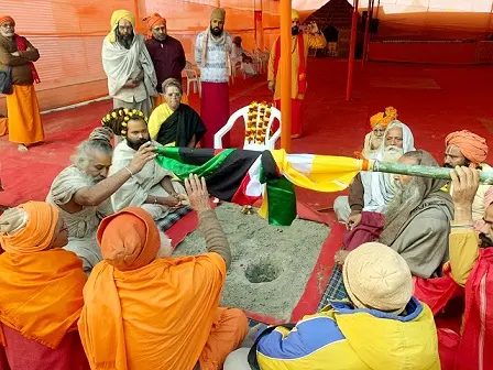 प्रयागराज माघ मेले में महात्यागी नगर खालसा बीकानेर वाले का हुआ शुभारम्भ