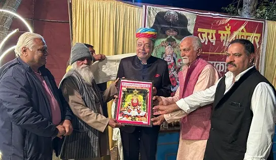 सर्वाधिक भूमि दान के लिए भीनासर के बाँठिया परिवार के सुमति लाल बाँठिया को किया सम्मानित 