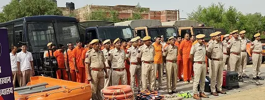 आपदा राहत एवं बचाव कार्य के लिये एसडीआरएफ की टीमें तैनात